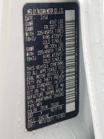 Photo 10 from auction – 2014 NISSAN JUKE S with VIN JN8AF5MV4ET366382
