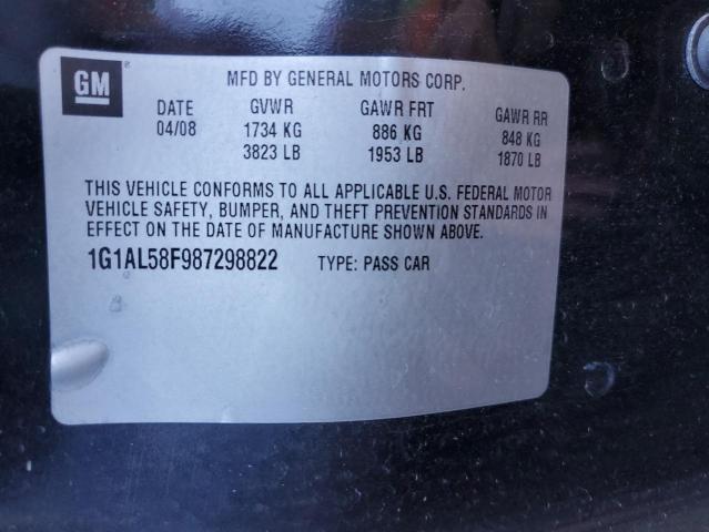 Photo 10 from auction – 2008 CHEVROLET COBALT LT with VIN 1G1AL58F987298822
