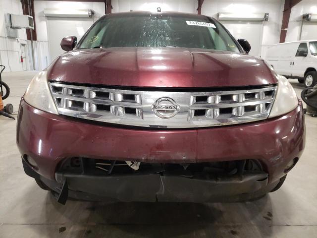 Photo 9 from auction – 2005 NISSAN MURANO SL with VIN JN8AZ08W55W409722