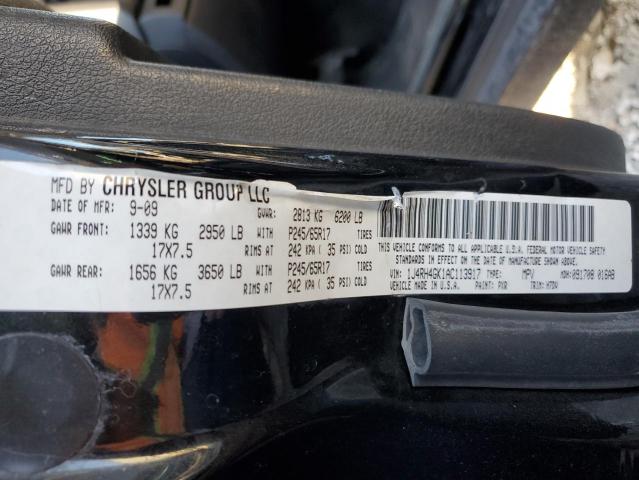 Photo 10 from auction – 2010 JEEP COMMANDER with VIN 1J4RH4GK1AC113917