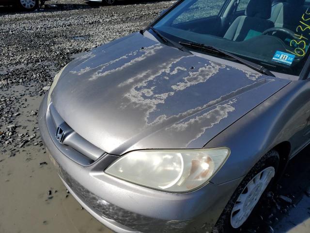 Photo 9 from auction – 2005 HONDA CIVIC LX with VIN 2HGES16635H544854