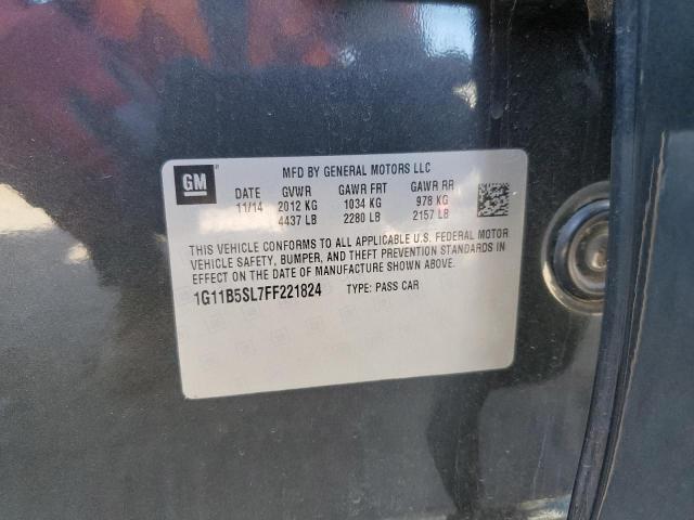 Photo 10 from auction – 2015 CHEVROLET MALIBU LS with VIN 1G11B5SL7FF221824