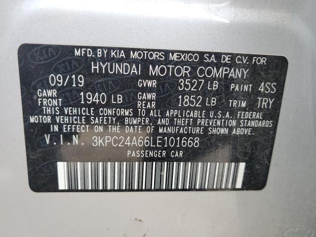 Photo 10 from auction – 2020 HYUNDAI ACCENT SE with VIN 3KPC24A66LE101668