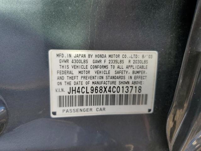 Photo 10 from auction – 2004 ACURA TSX with VIN JH4CL968X4C013718