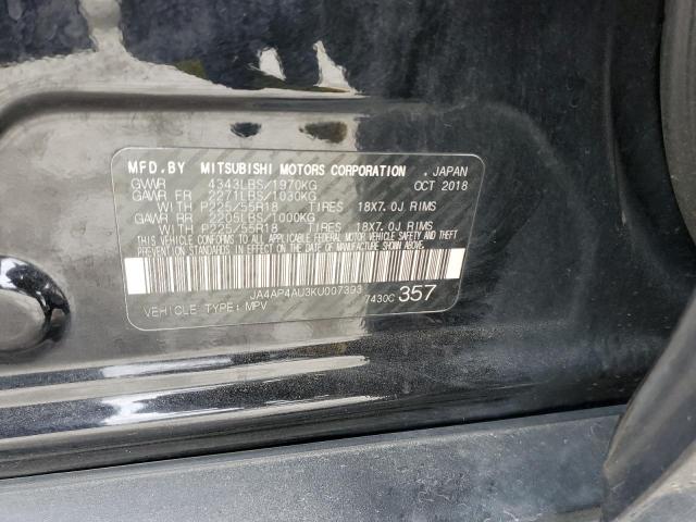 Photo 10 from auction – 2019 MITSUBISHI OUTLANDER with VIN JA4AP4AU3KU007393