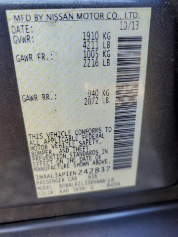 Photo 10 from auction – 2014 NISSAN ALTIMA 2.5 with VIN 1N4AL3AP1EN242837