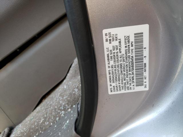 Photo 10 from auction – 2010 HONDA ODYSSEY EX with VIN 5FNRL3H70AB009494