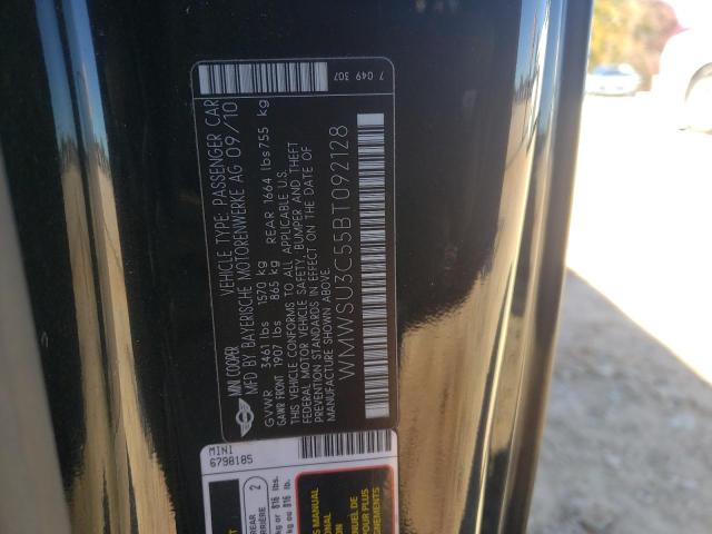 Photo 10 from auction – 2011 MINI COOPER with VIN WMWSU3C55BT092128