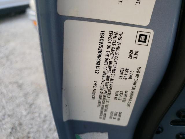 Photo 10 from auction – 1997 BUICK PARK AVENU with VIN 1G4CW52K9V4631512