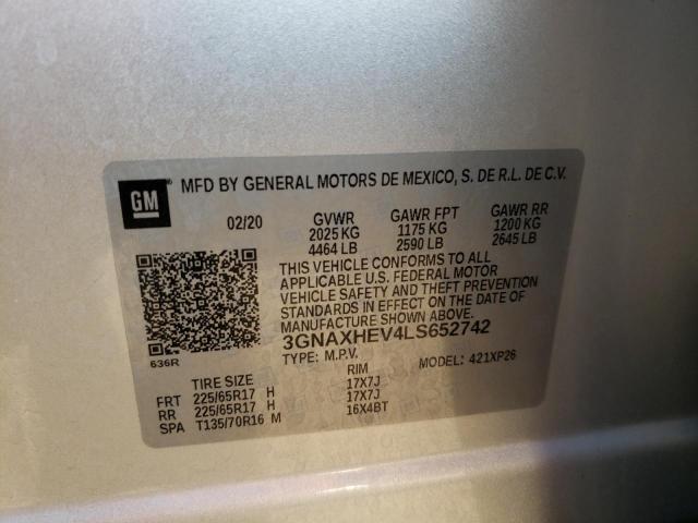 Photo 10 from auction – 2020 CHEVROLET EQUINOX LS with VIN 3GNAXHEV4LS652742