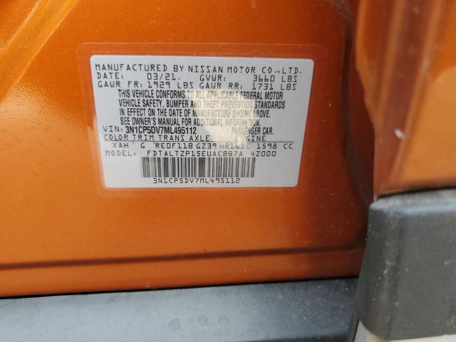 Photo 10 from auction – 2021 NISSAN KICKS SR with VIN 3N1CP5DV7ML495112