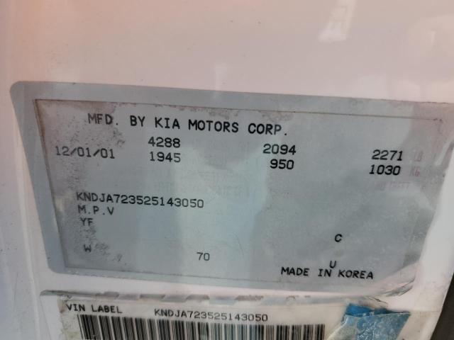 Photo 10 from auction – 2002 KIA SPORTAGE with VIN KNDJA723525143050