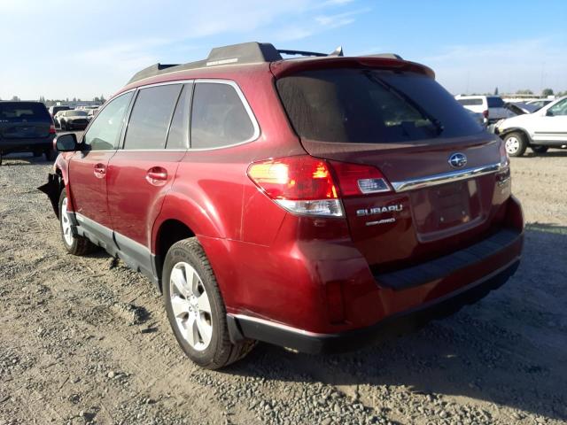 Photo 3 from auction – 2011 SUBARU OUTBACK 2. with VIN 4S4BRBJC6B3432138