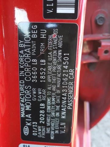 Photo 10 from auction – 2013 KIA RIO EX with VIN KNADN4A31D6214501