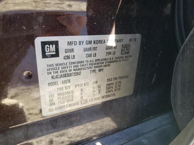 Photo 10 from auction – 2016 BUICK ENCORE with VIN KL4CJASB3GB732842