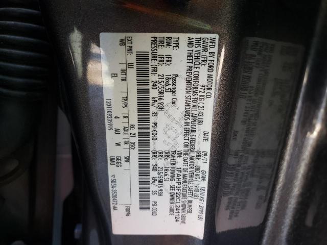 Photo 10 from auction – 2012 FORD FOCUS SE with VIN 1FAHP3F22CL241124