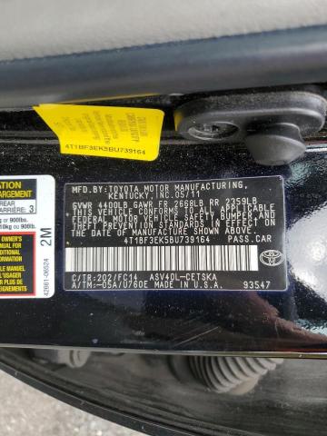 Photo 10 from auction – 2011 TOYOTA CAMRY BASE with VIN 4T1BF3EK5BU739164