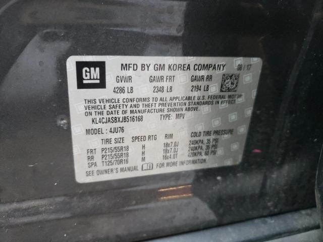 Photo 10 from auction – 2018 BUICK ENCORE PRE with VIN KL4CJASBXJB516168