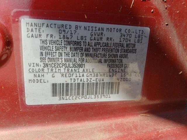 Photo 10 from auction – 2018 NISSAN VERSA NOTE with VIN 3N1CE2CP0JL353901