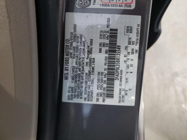 Photo 10 from auction – 2011 FORD FUSION HYB with VIN 3FADP0L35BR135549