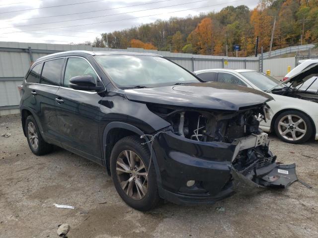 TOYOTA HIGHLANDER 2014 with VIN 5TDJKRFH5ES037274 - Photo from auction