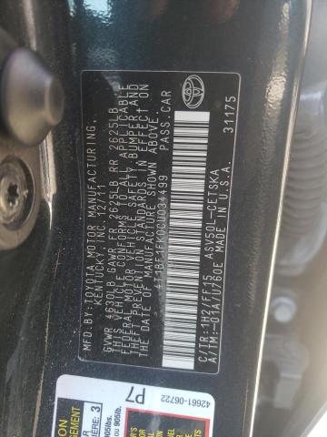 Photo 10 from auction – 2012 TOYOTA CAMRY BASE with VIN 4T1BF1FK0CU034499