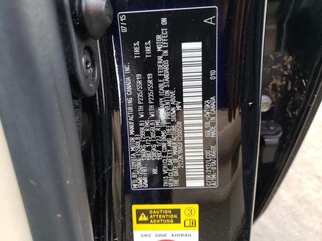 Photo 10 from auction – 2015 LEXUS RX 350 with VIN 2T2ZK1BA5FC200508