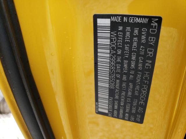 Photo 10 from auction – 2008 PORSCHE 911 CARRER with VIN WP0CA29968S765088