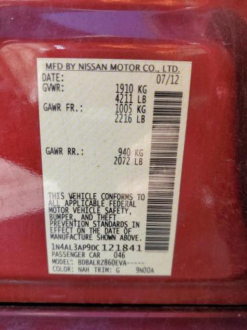 Photo 10 from auction – 2013 NISSAN ALTIMA 2.5 with VIN 1N4AL3AP9DC121841