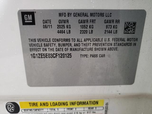 Photo 10 from auction – 2012 CHEVROLET MALIBU with VIN 1G1ZE5E03CF120125