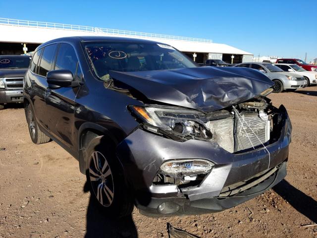 HONDA PILOT EX 2016 with VIN 5FNYF5H36GB058929 - Photo from auction