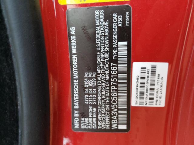 Photo 10 from auction – 2015 BMW 428 I with VIN WBA3V5C56FP751667