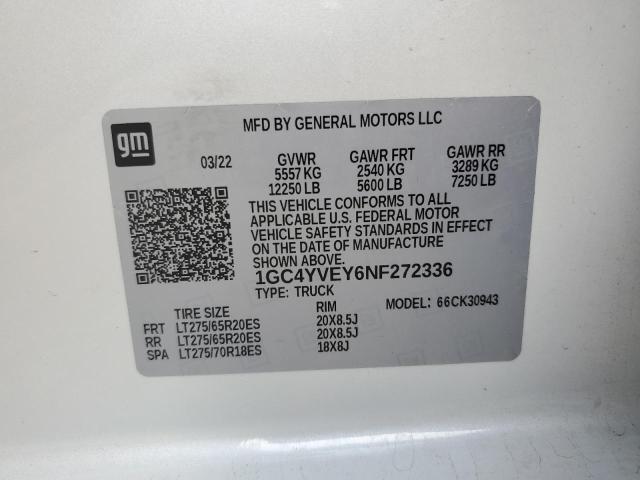 Photo 10 from auction – 2022 CHEVROLET SILVERADO with VIN 1GC4YVEY6NF272336