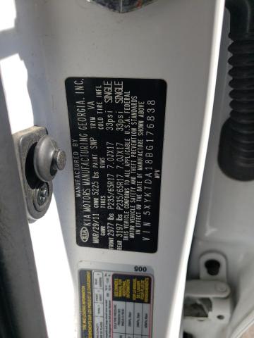 Photo 10 from auction – 2011 KIA SORENTO BA with VIN 5XYKTDA18BG176838