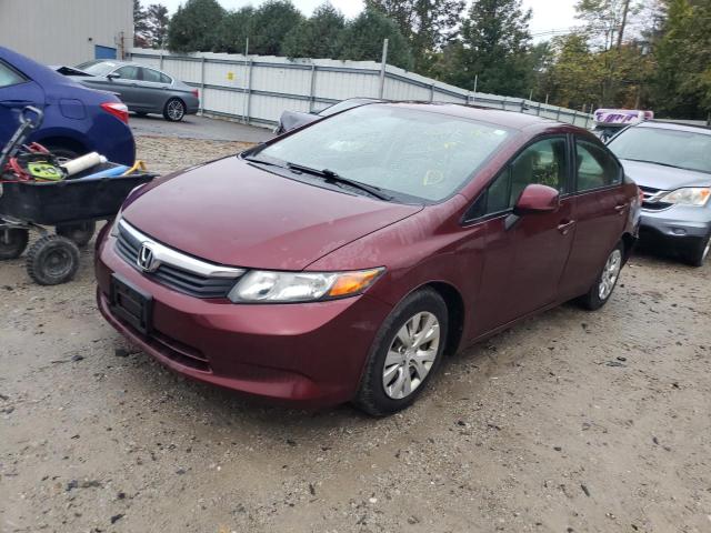Photo 2 from auction – 2012 HONDA CIVIC LX with VIN 2HGFB2F57CH555421