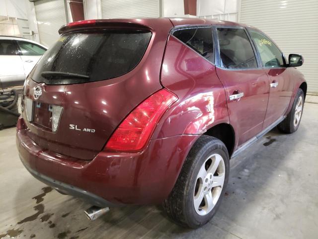 Photo 4 from auction – 2005 NISSAN MURANO SL with VIN JN8AZ08W55W409722