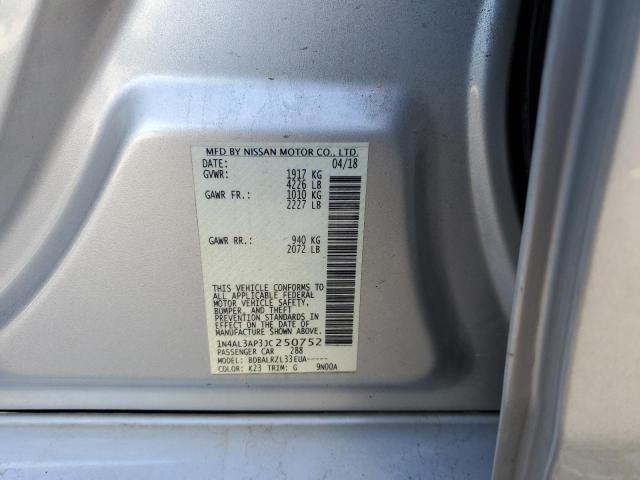 Photo 10 from auction – 2018 NISSAN ALTIMA 2.5 with VIN 1N4AL3AP3JC250752