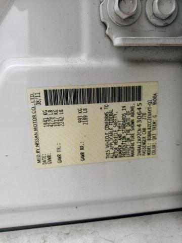 Photo 10 from auction – 2012 NISSAN ALTIMA BAS with VIN 1N4AL2AP2CN430645