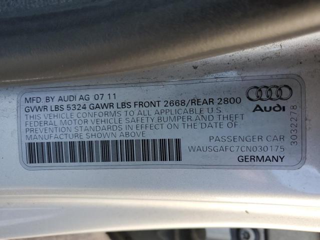 Фото 10 с аукциона – 2012 AUDI A7 PRESTIG с VIN WAUSGAFC7CN030175