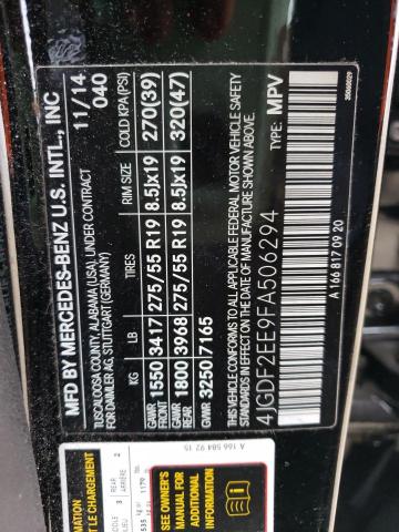 Photo 10 from auction – 2015 MERCEDES-BENZ GL 350 BLU with VIN 4JGDF2EE9FA506294