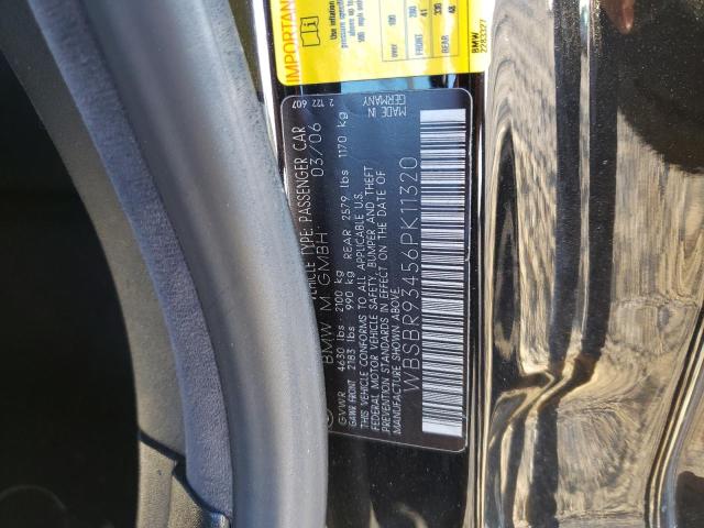 Photo 10 from auction – 2006 BMW M3 with VIN WBSBR93456PK11320