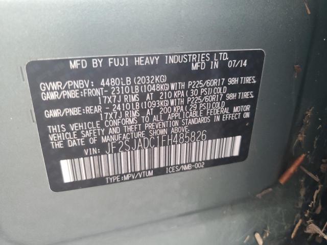 Photo 10 from auction – 2015 SUBARU FORESTER 2 with VIN JF2SJADC1FH485826