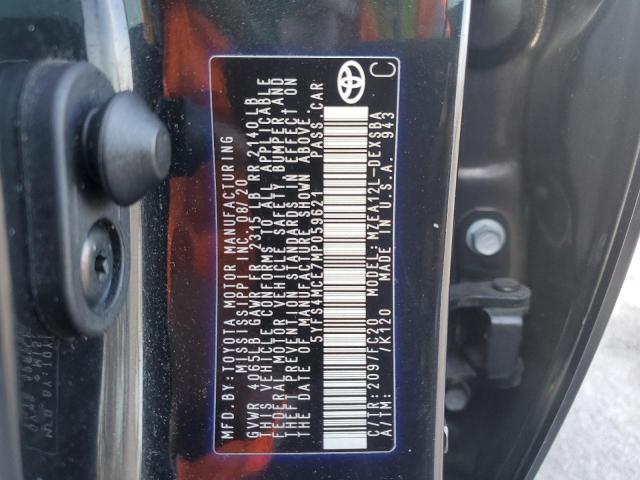 Photo 10 from auction – 2021 TOYOTA COROLLA SE with VIN 5YFS4MCE7MP059621