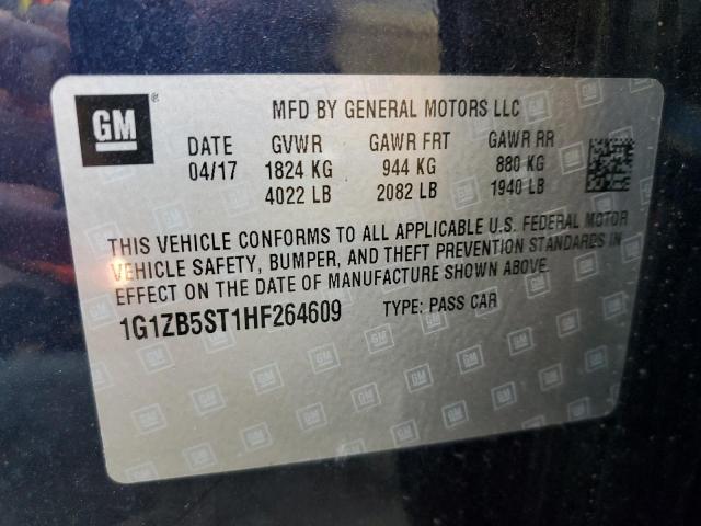 Photo 10 from auction – 2017 CHEVROLET MALIBU LS with VIN 1G1ZB5ST1HF264609