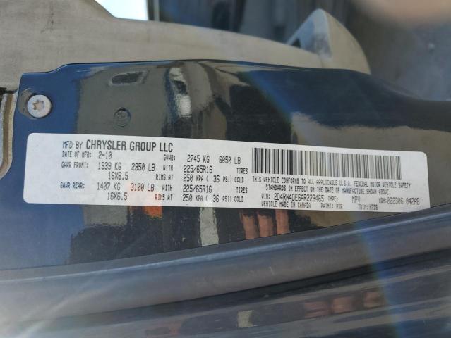 Photo 10 from auction – 2010 DODGE GRAND CARA with VIN 2D4RN4DE6AR223465