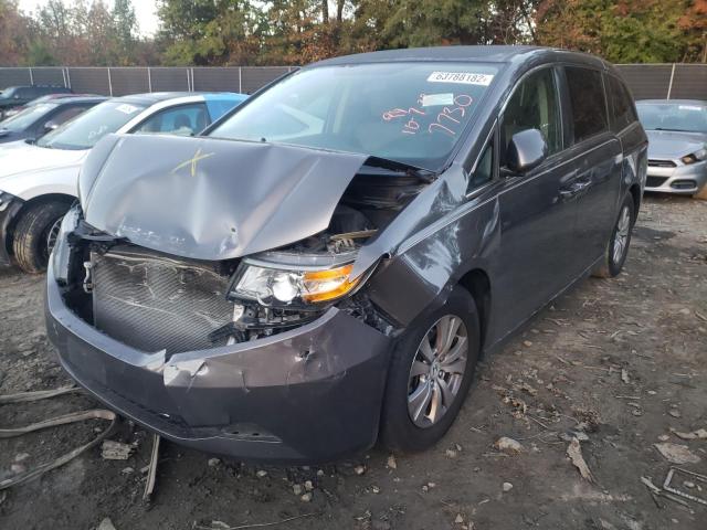 Photo 2 from auction – 2016 HONDA ODYSSEY SE with VIN 5FNRL5H37GB007730