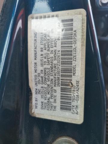Photo 10 from auction – 2000 TOYOTA COROLLA VE with VIN 1NXBR18E0YZ322674