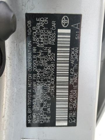 Photo 10 from auction – 2009 TOYOTA COROLLA BA with VIN JTDBL40E799081252