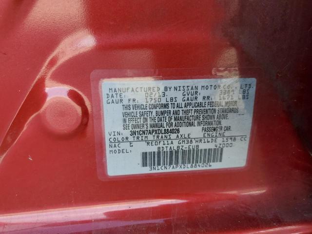 Photo 10 from auction – 2013 NISSAN VERSA with VIN 3N1CN7APXDL884026
