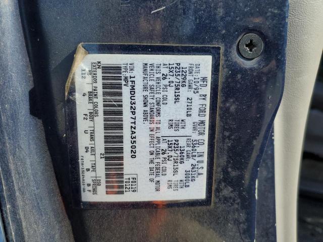 Photo 10 from auction – 1996 FORD EXPLORER with VIN 1FMDU32P7TZA35020